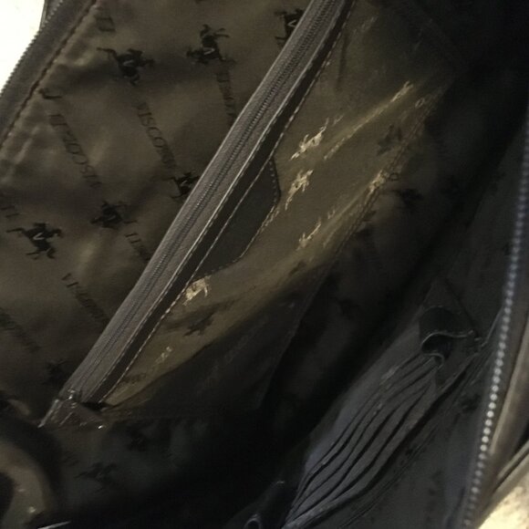 Visconti Genuine Leather Black Messenger/Briefcase/Laptop Bag - Picture 10 of 15